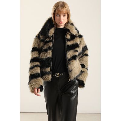 Imagen 2 del producto Chaqueta efecto piel, negro