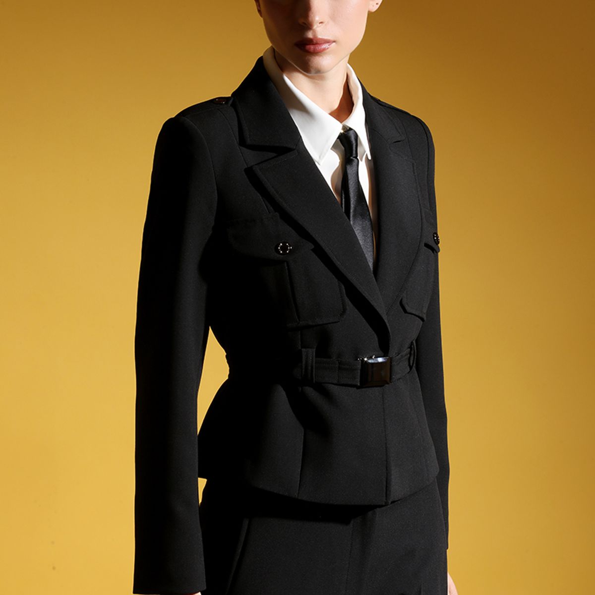 LIOLA - Chaqueta bolsillos cargo, negro Liola