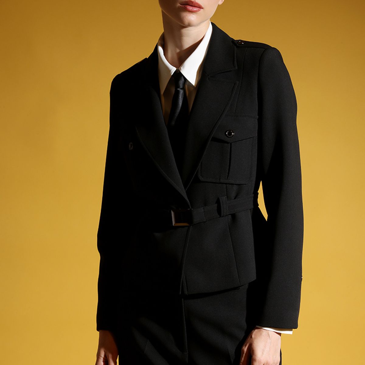 LIOLA - Chaqueta bolsillos cargo, negro Liola