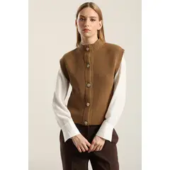 LIOLA - Cardigan punto, camel