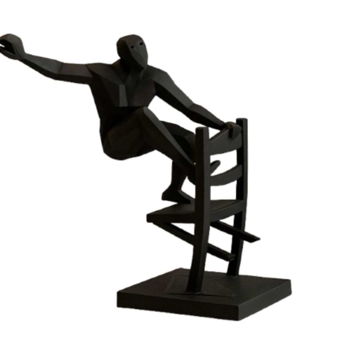 GENERICO - Escultura- Hombre Abstracto en la Silla