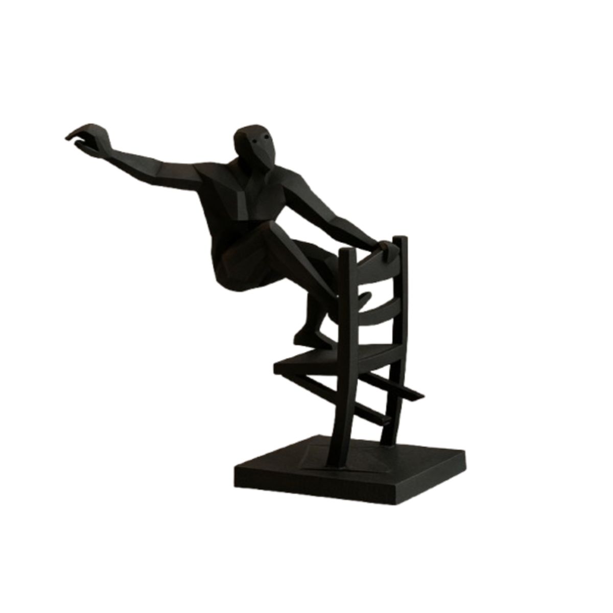 GENERICO - Escultura- Hombre Abstracto en la Silla