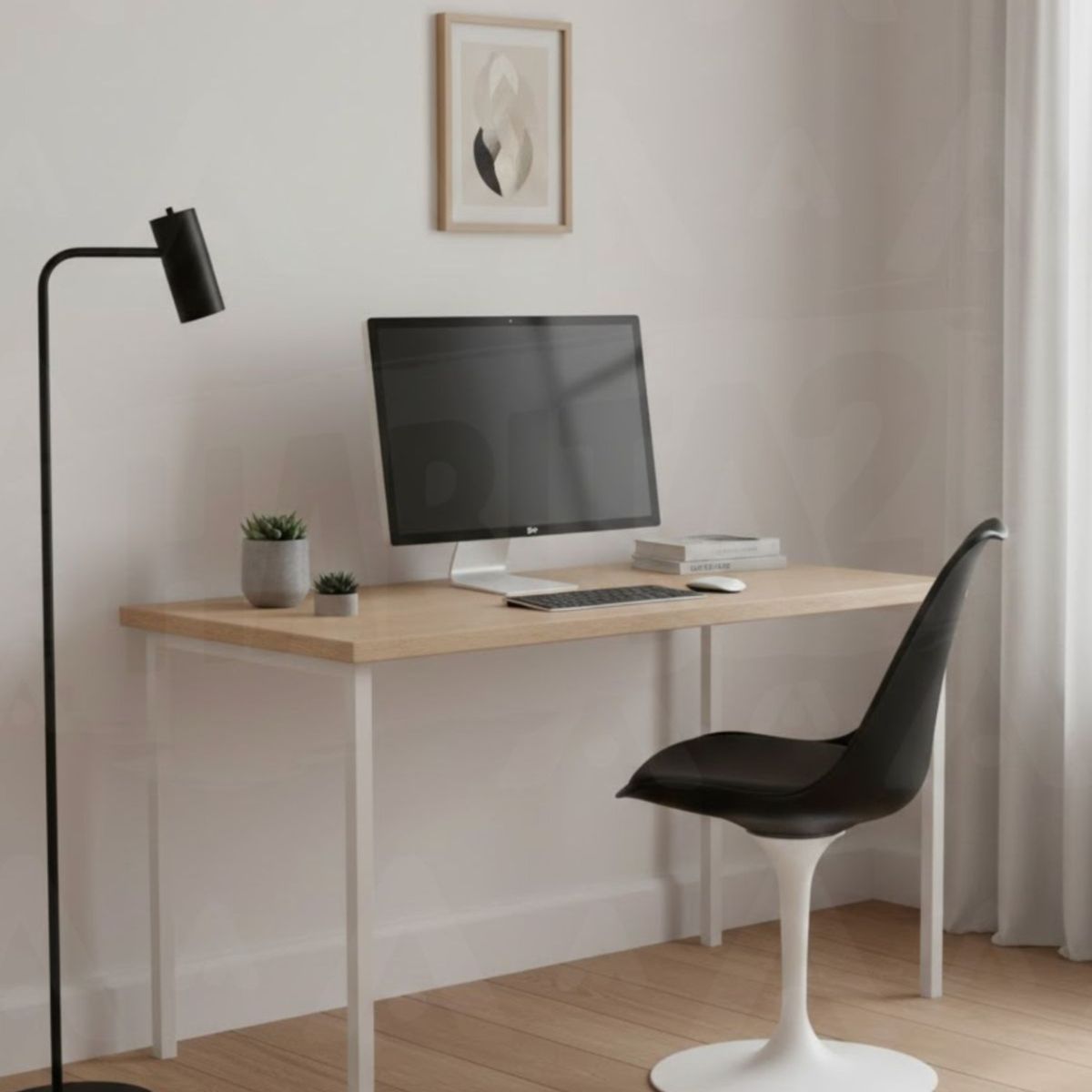 HABITA2 CHILE - Silla Tulip Iron Con Pedestal Blanco