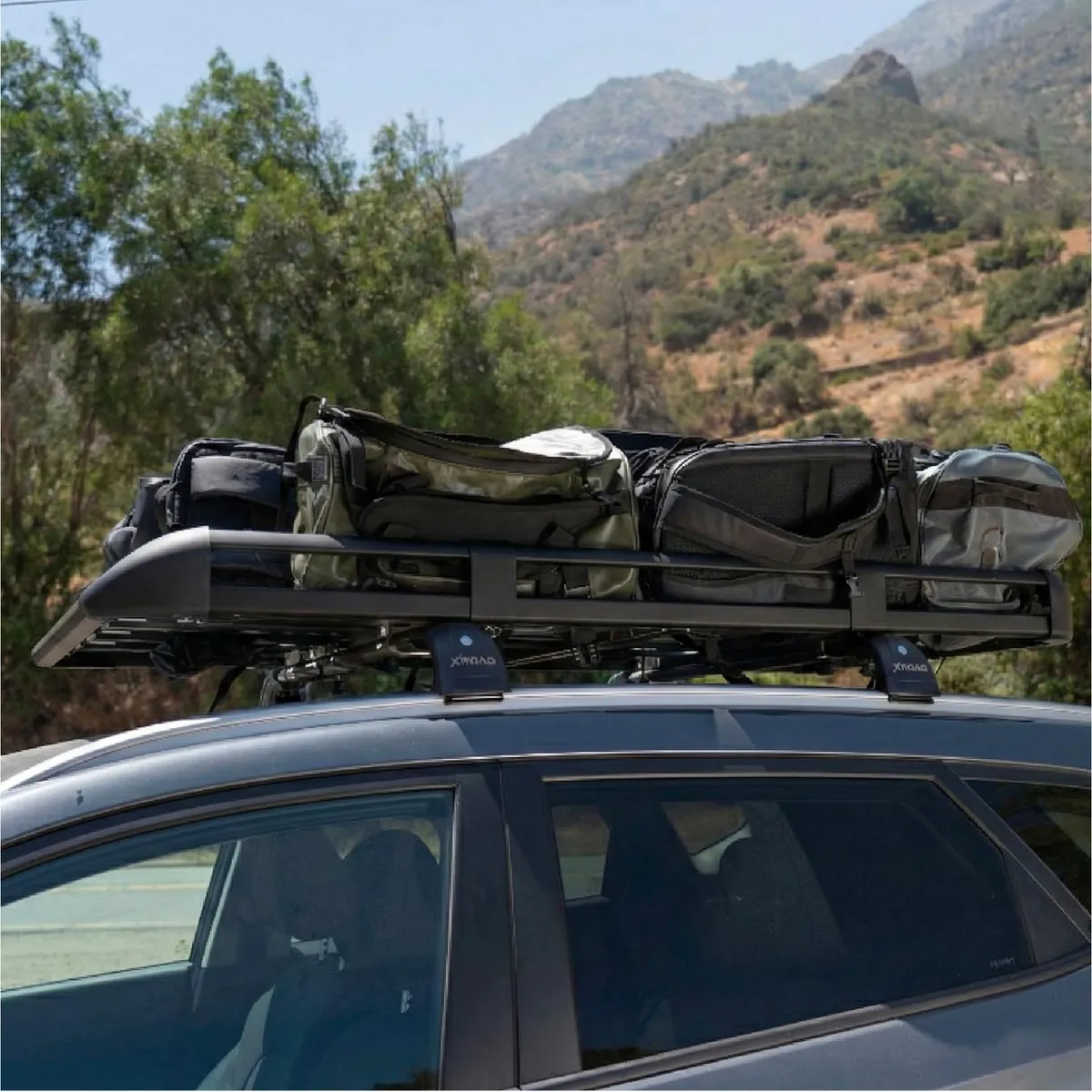XROAD - Parrilla Para Auto Portaequipaje Universal Negra XROAD