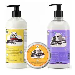 MASCOKITS - Shampoo De Avena + Acondicionador + Mantequilla Perros Gatos