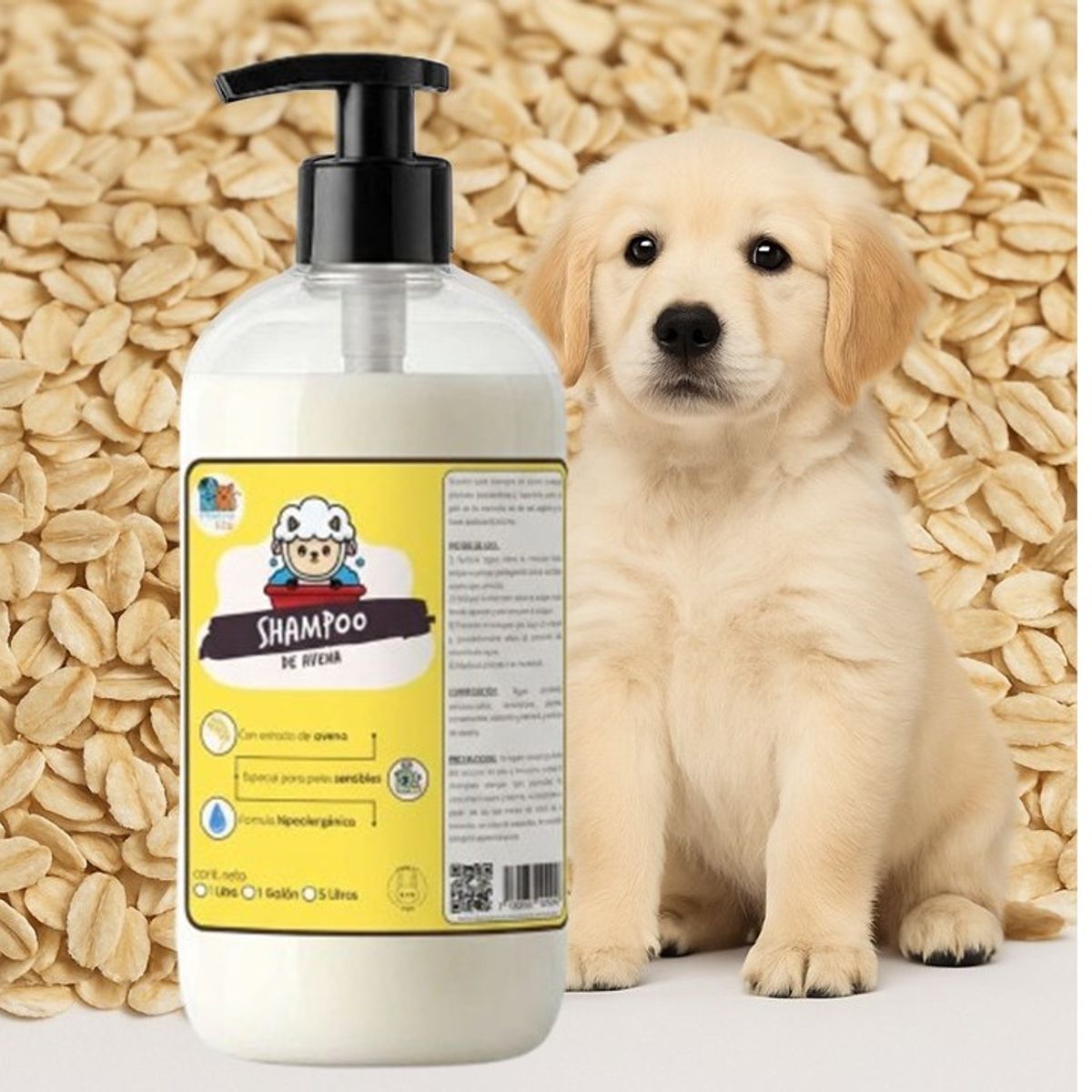 MASCOKITS - Shampoo De Avena + Acondicionador + Mantequilla Perros Gatos