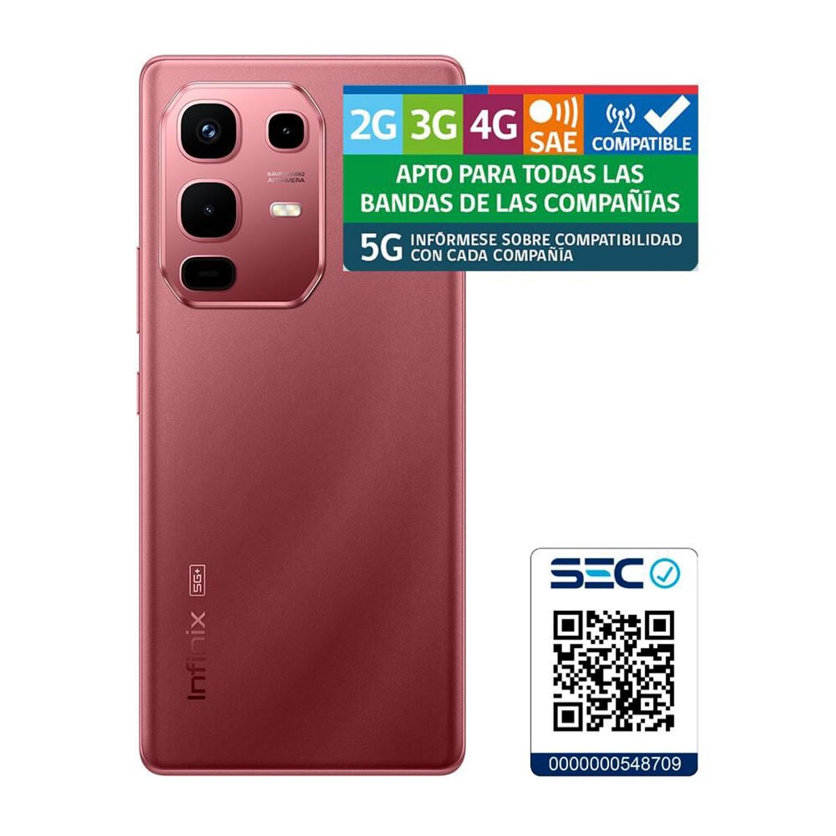 INFINIX - INFINIX NOTE 50S BURGUNDY RED 8RAM 256GB