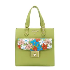 NICOLE LEE - CARTERA SATCHEL FLOWER POP VERDE