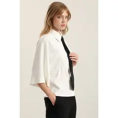 LIOLA - Blusa kimono fantasia, crudo
