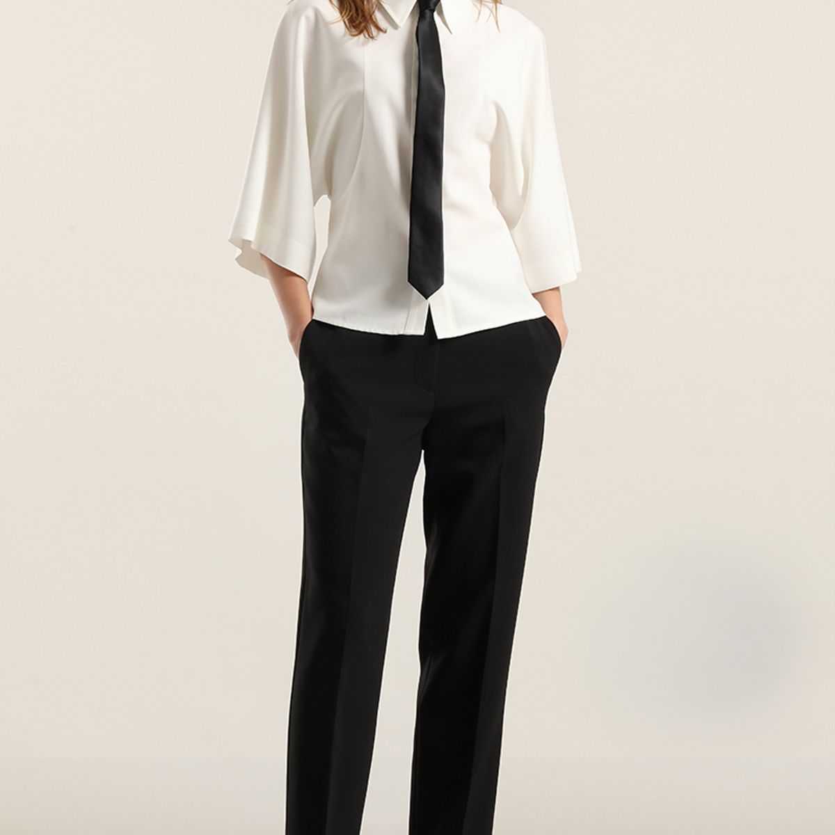 LIOLA - Blusa kimono fantasia, crudo Liola