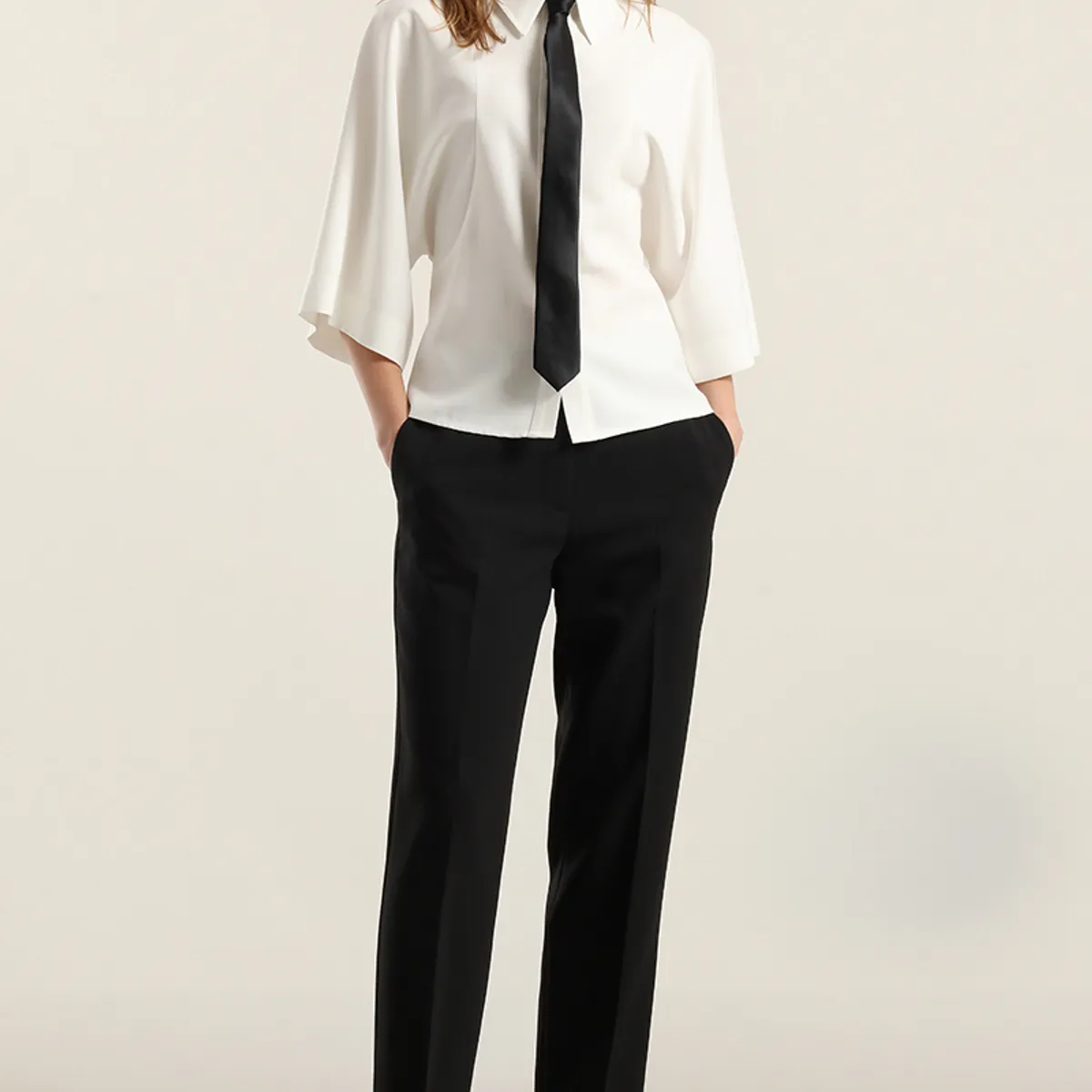 LIOLA - Blusa kimono fantasia, crudo Liola