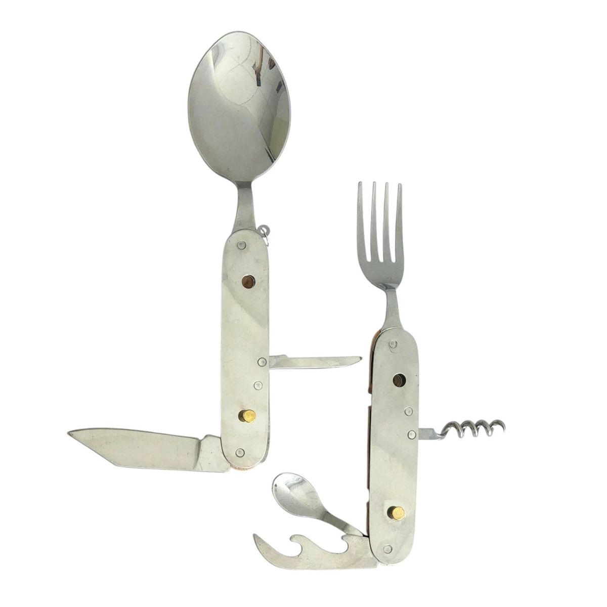 GENERICO - Set de Cubiertos Separables para Camping 7 Funciones 16373