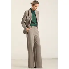 LIOLA - Pantalón ancho, tiro alto, Topo