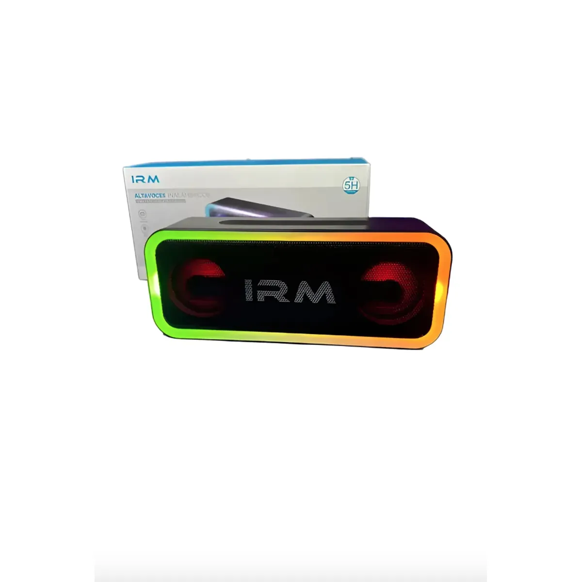 IRM - Parlante Bluetooth Irm Sk5 10w Inalámbrico Rgb Resistente Al Agua Negro