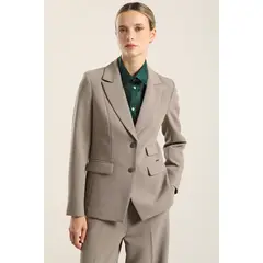 LIOLA - Blazer entallado, tapeta fantasia, topo