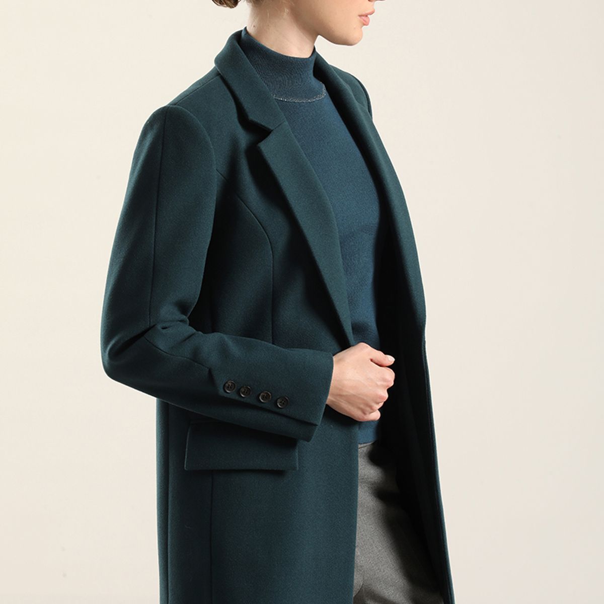 LIOLA - Chaqueton basico, muflon turquesa Liola