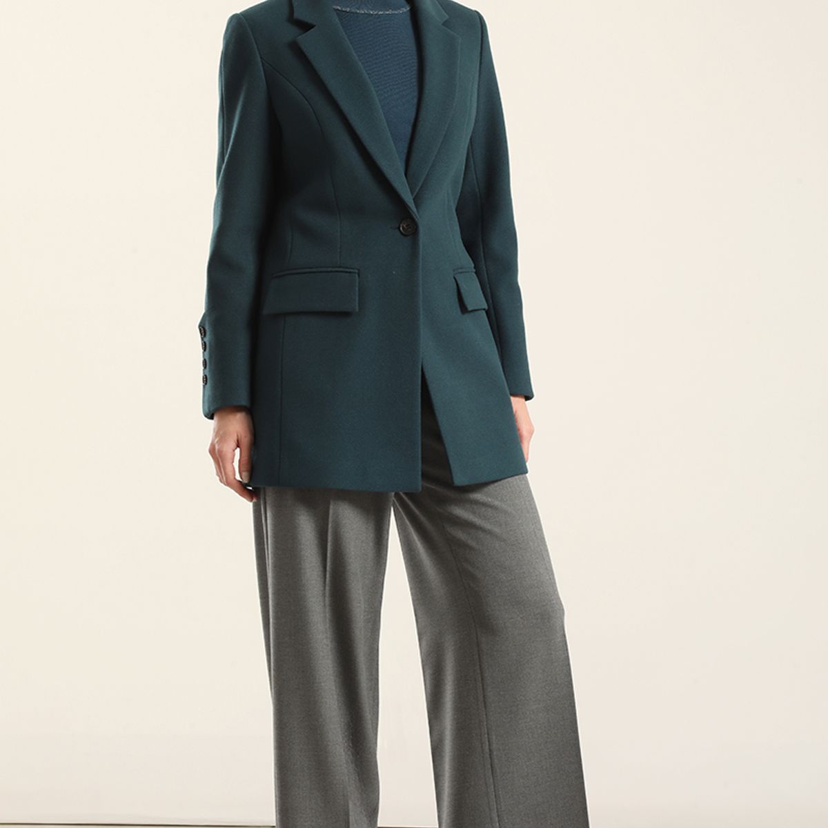 LIOLA - Chaqueton basico, muflon turquesa Liola