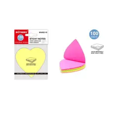 GENERICO - Notas Adhesivas Post-It Forma Corazon 100 Hojas 70x70mm
