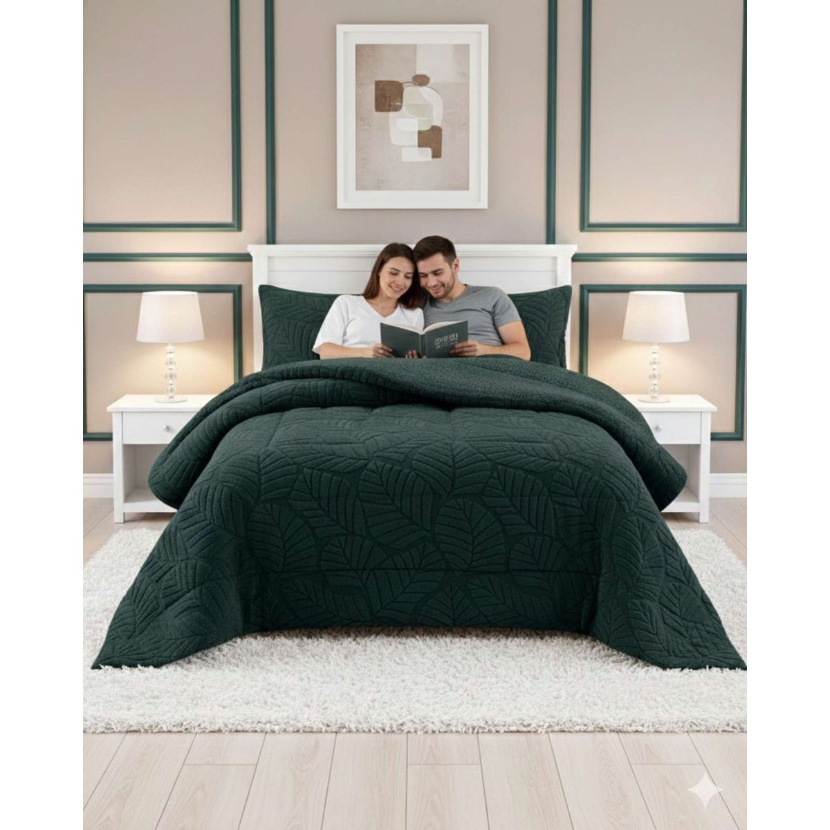 GENERICO - CUBRECAMA DE INVIERNO PREMIUM CON CHIPORRO 2 PLAZA