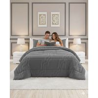 CUBRECAMA DE INVIERNO PREMIUM CON CHIPORRO 2 PLAZA GRIS