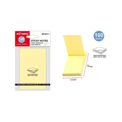 GENERICO - Notas Adhesivas Post-It amarilla 51x76mm