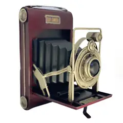 VGO - Adorno buzon de Cartas vintage Alcancia Rojo