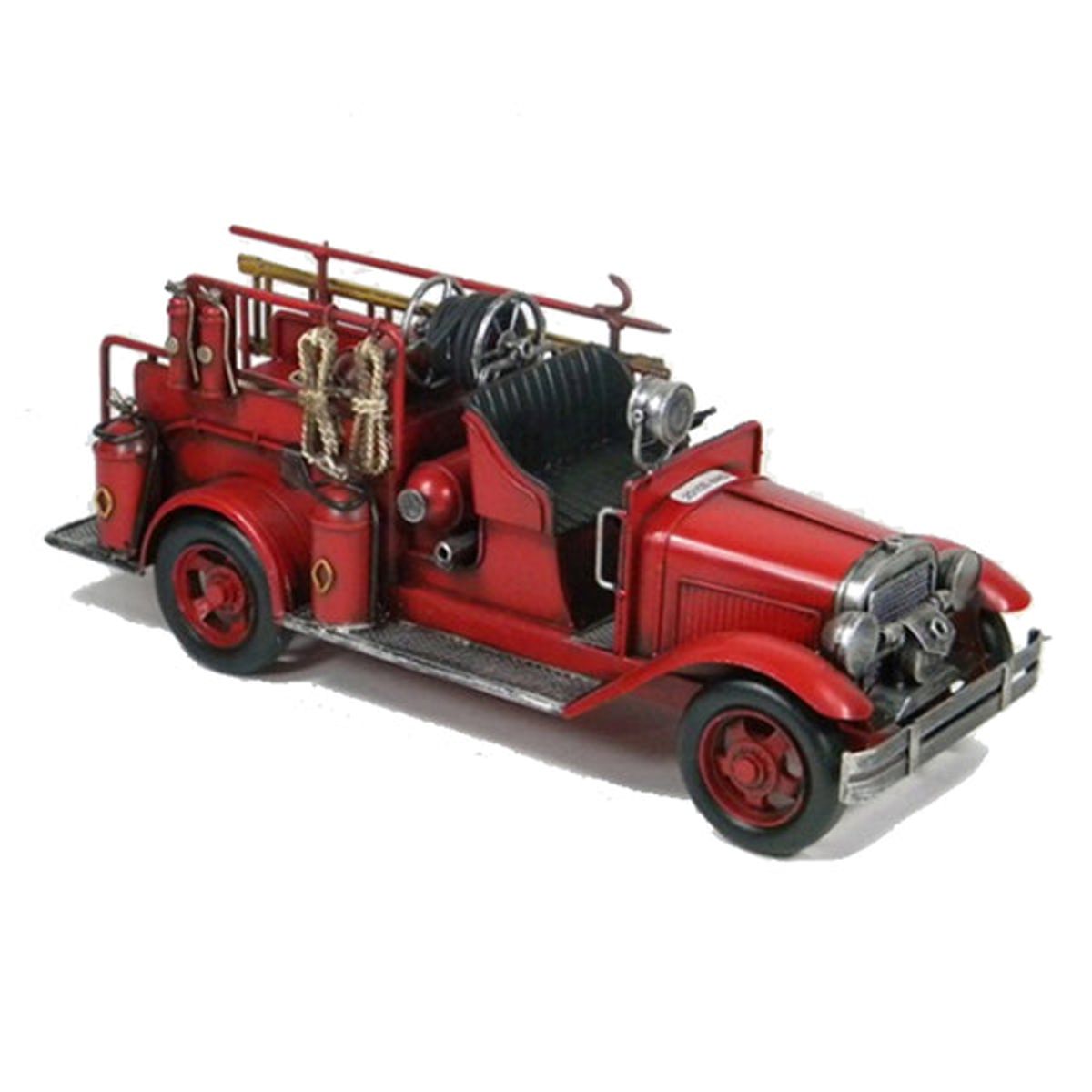 VGO - Adorno Camion bombéros vintage  Rojo Vgo
