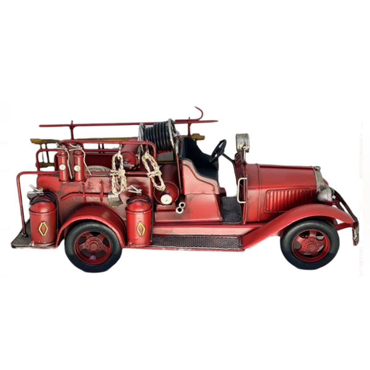 VGO - Adorno Camion bombéros vintage  Rojo Vgo