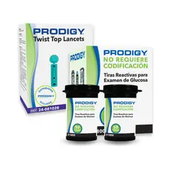 PRODIGY - 100 Tiras Reactivas + 100 Lancetas