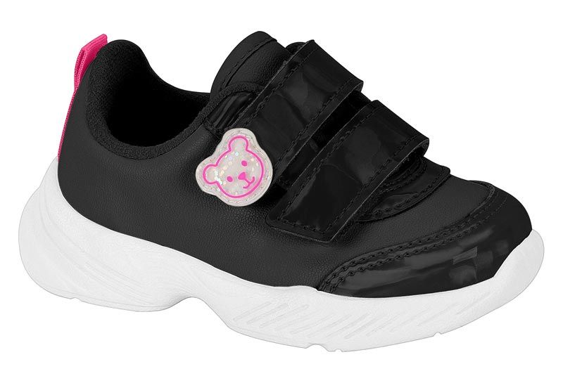 Zapatilla de Niña Negro