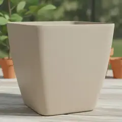 ARBUSTO REAL - Macetero Nórdico Beige L 40 Cm 40 X 24 X 30 Beige