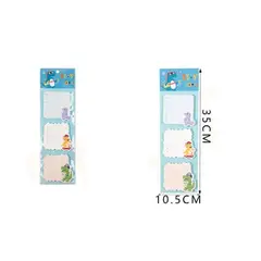 GENERICO - Notas Adhesivas Post-It Dinosaurio 3pcs 10x35cm