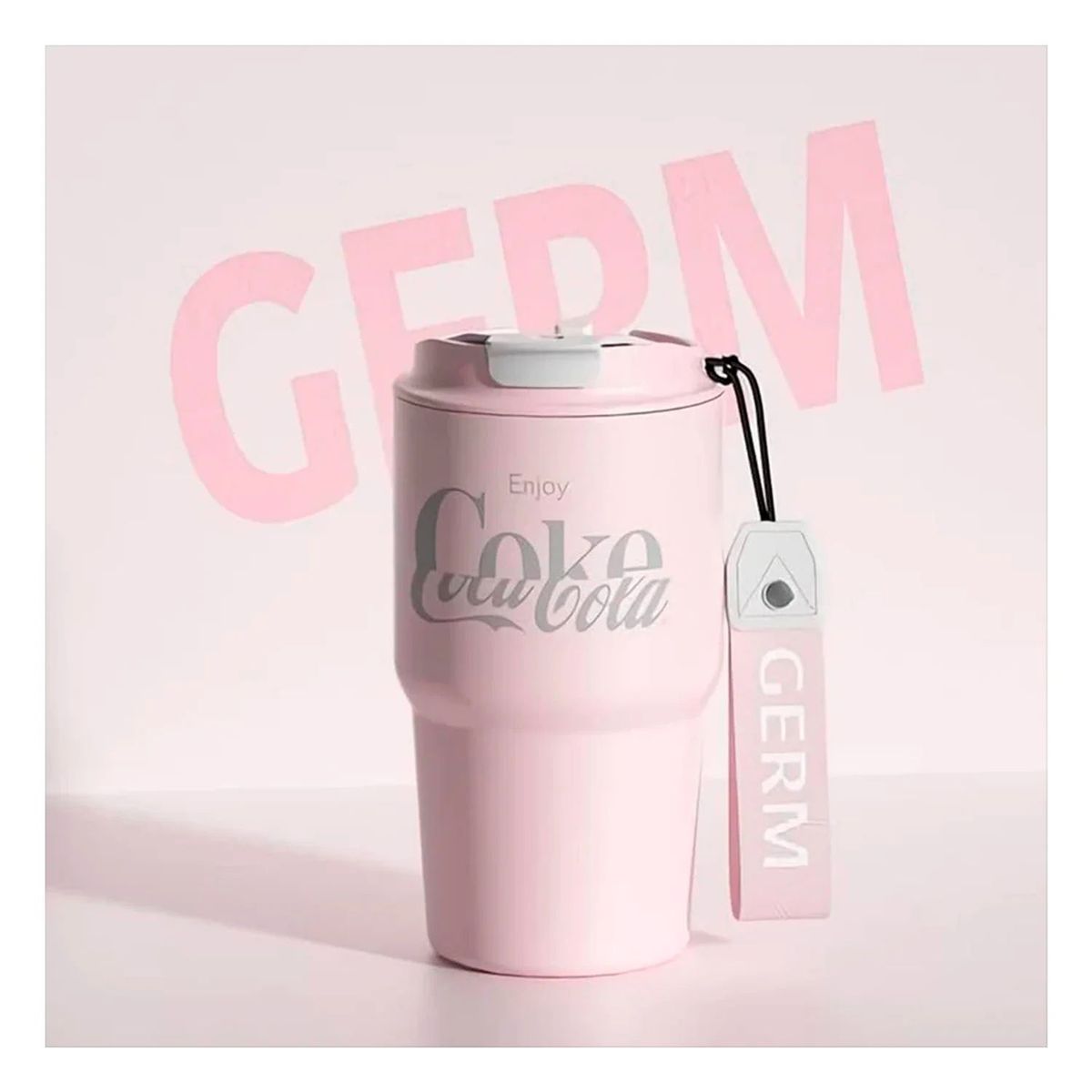 COCA COLA - Vaso Térmico GERM x Coca-Cola 590 ml Rosa Coral