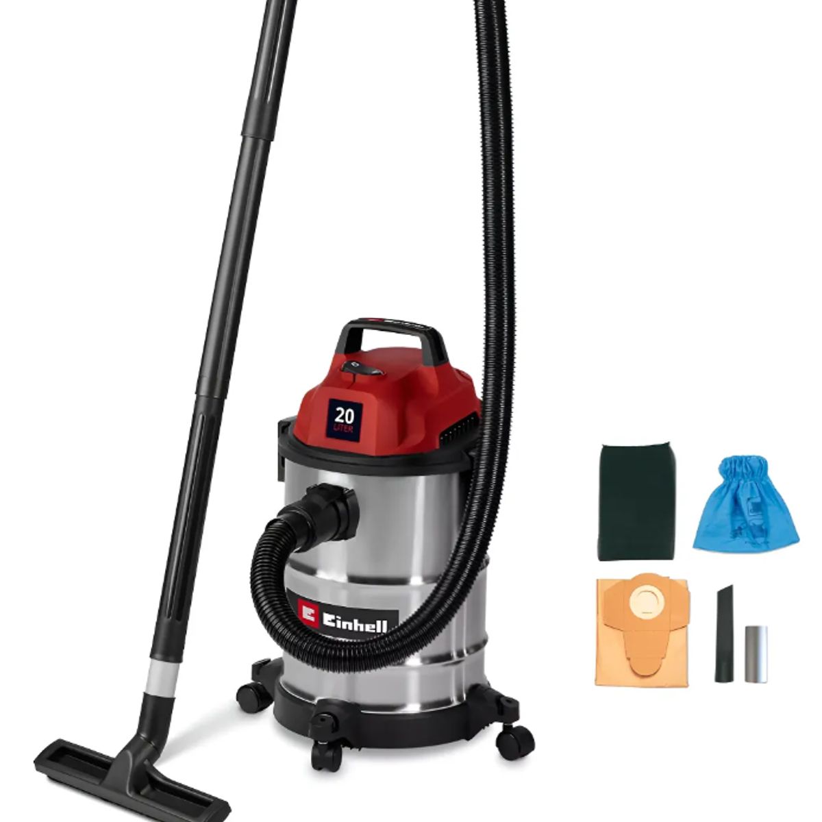 EINHELL - Aspiradora Eléctrica Seco-húmedo Tc-vc 2045 S Einhell Rojo