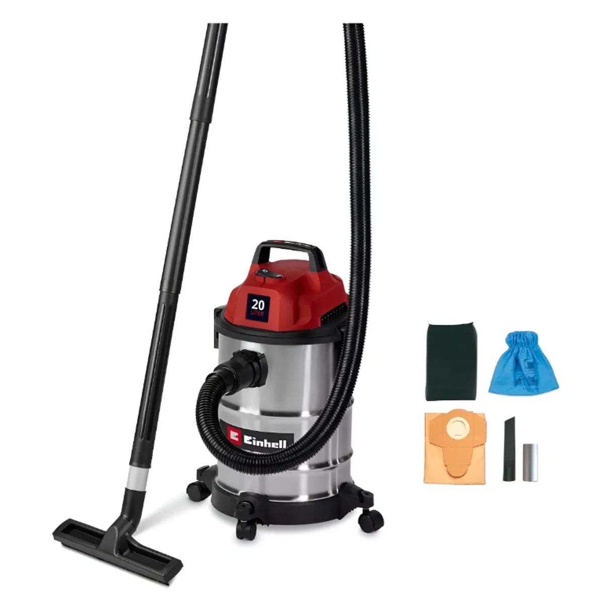 EINHELL - Aspiradora Eléctrica Seco-húmedo Tc-vc 2045 S Einhell Rojo