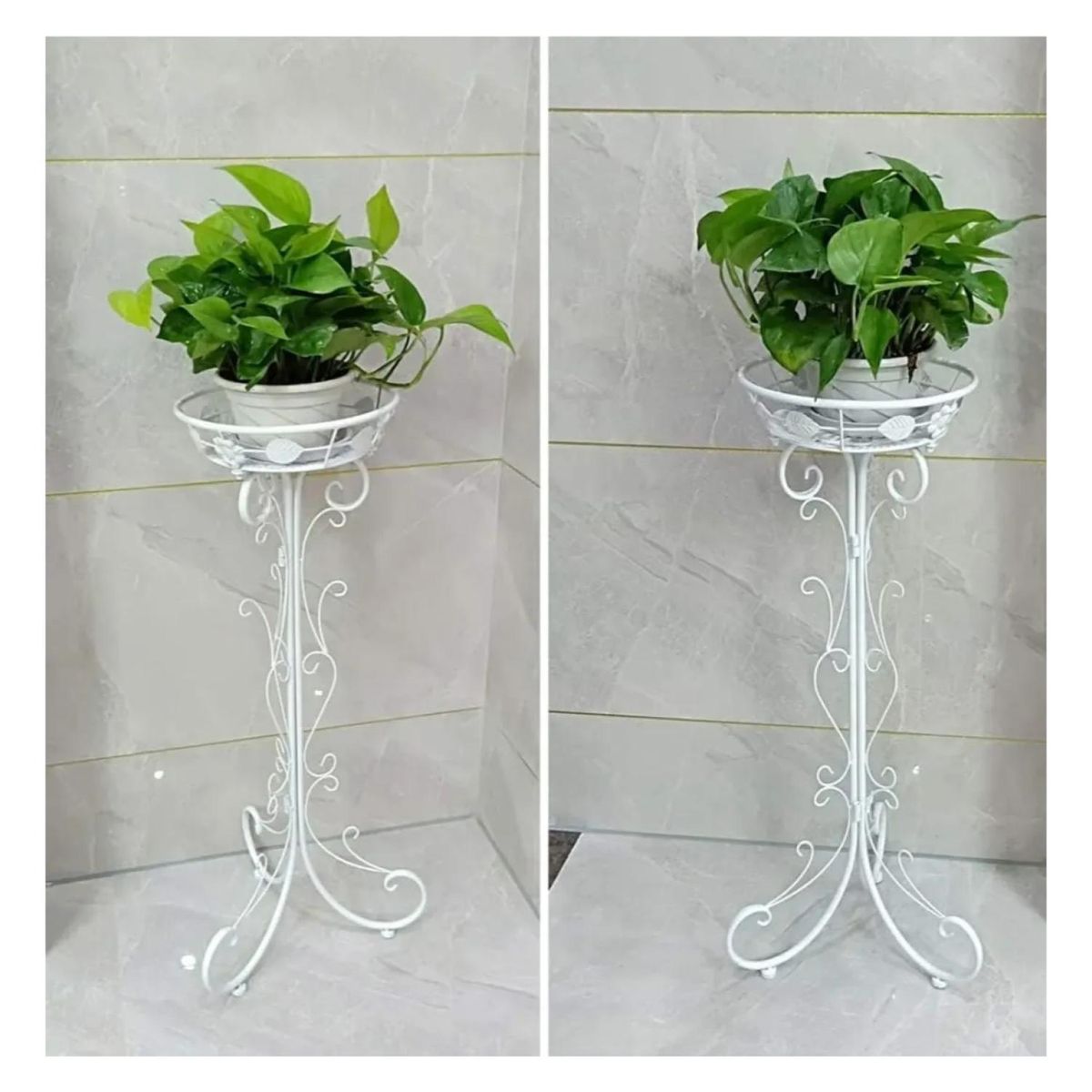 GENERICO - Macetero Pedestal Elegance 75 cm Blanco