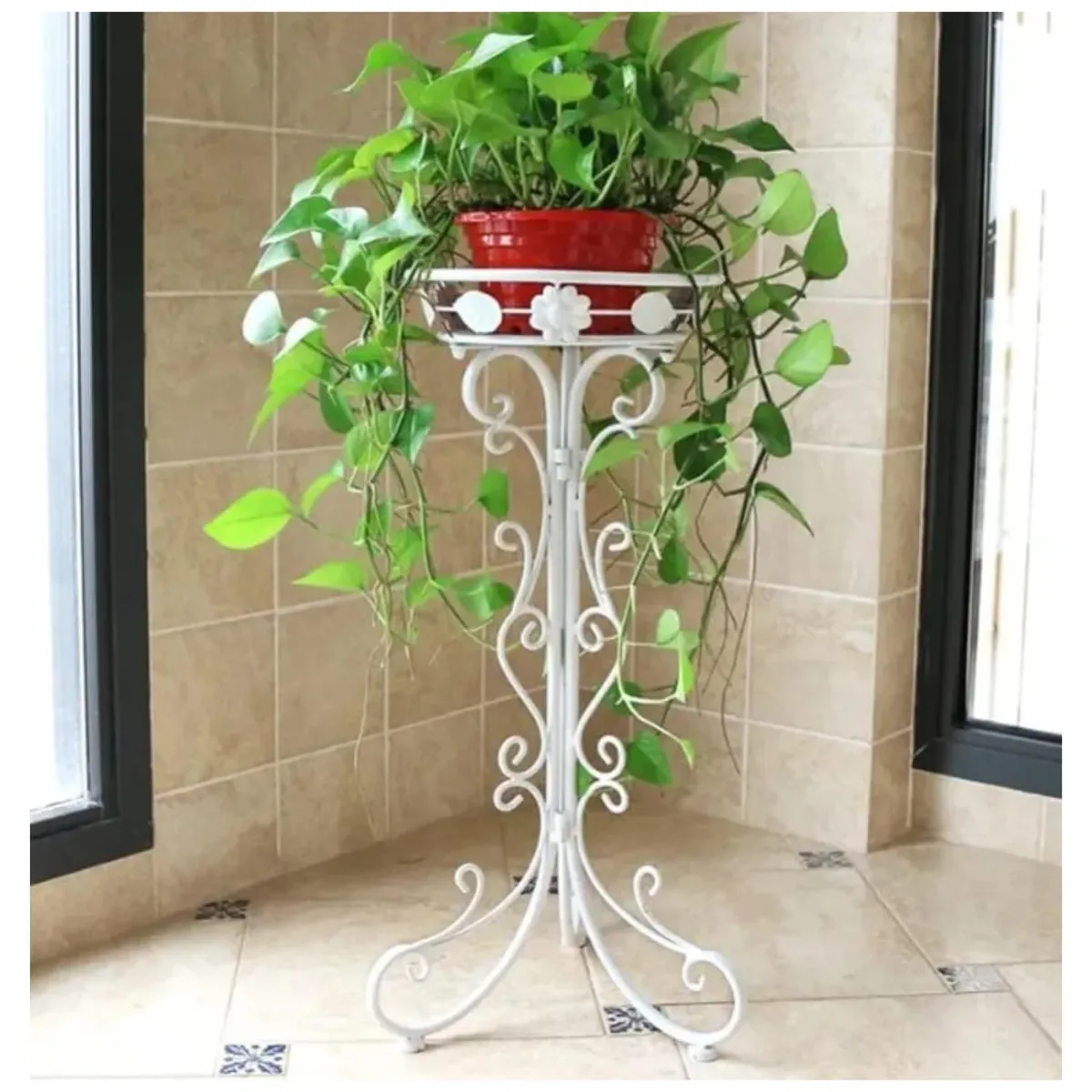 GENERICO - Macetero Pedestal Elegance 75 cm Blanco