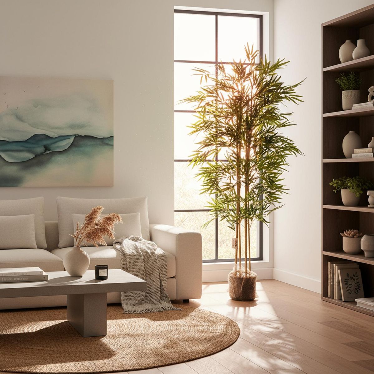 ARBUSTO REAL - Planta Artificial Bamboo 150 Cm. Premium / Arbusto Real Verde