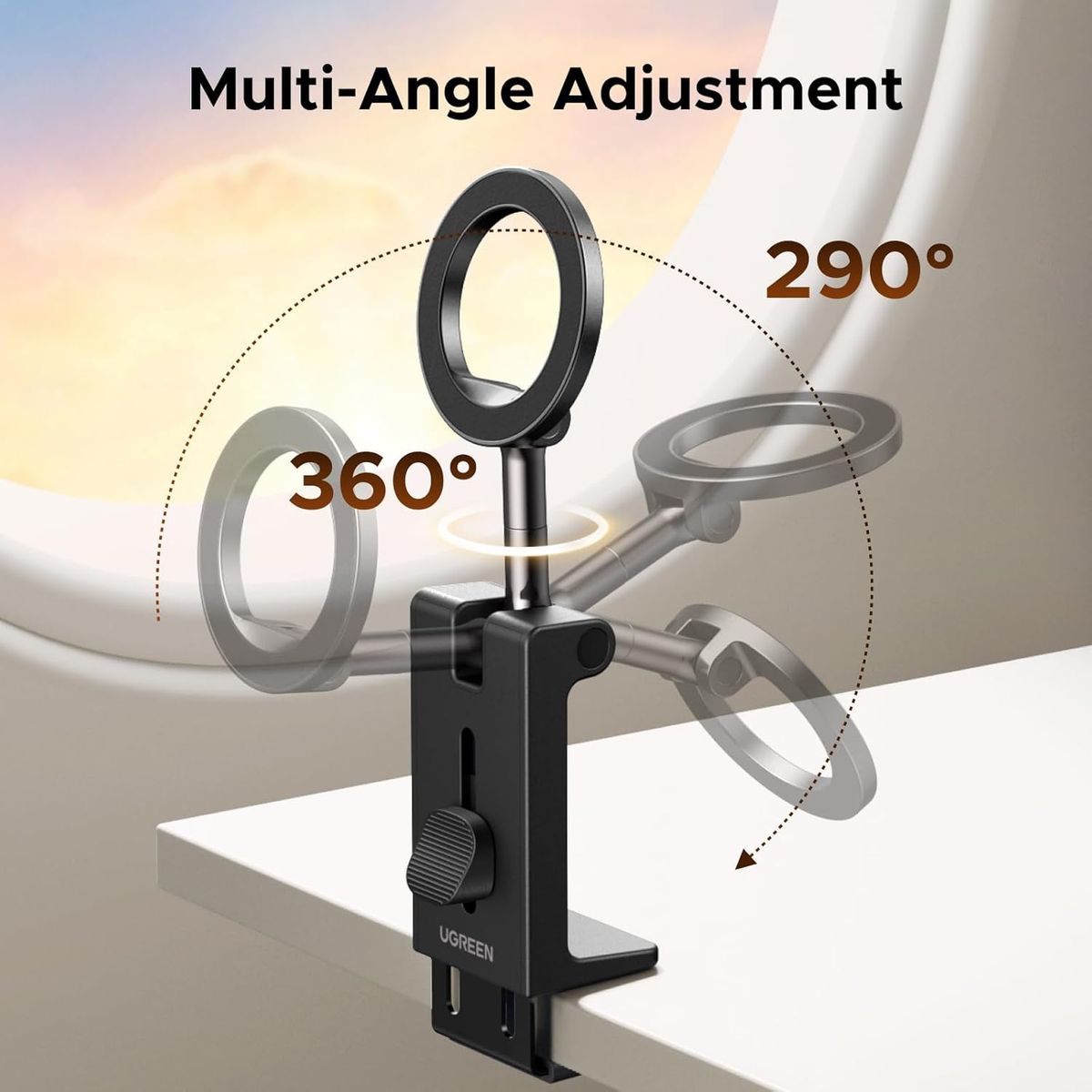 GENERICO - Soporte Celular Magnético Avión Viajes Para Bordes Ajustable