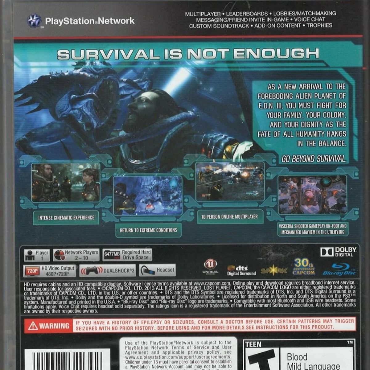 SONY - Lost Planet 3 Capcom - PlayStation 3