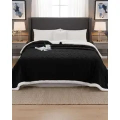 GENERICO - Frazada Manta Polar Sherpa Térmica 2 plaza