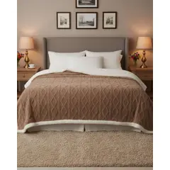 GENERICO - Frazada Manta Polar Sherpa Térmica King