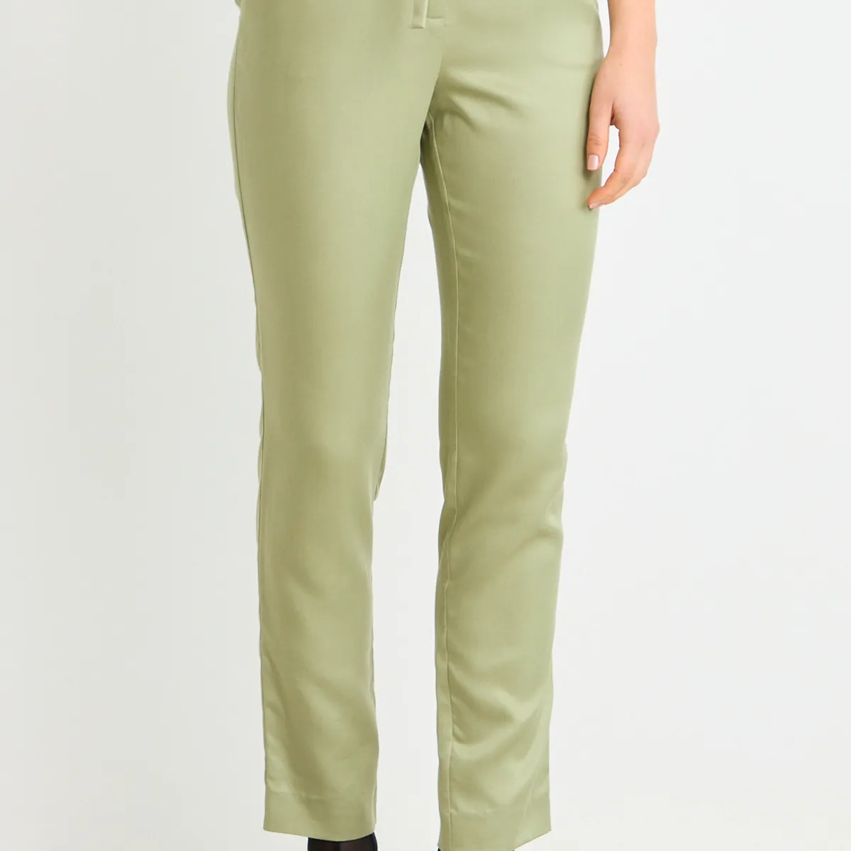 ASH - Pantalon Liso Mujer Verde Oliva Ash