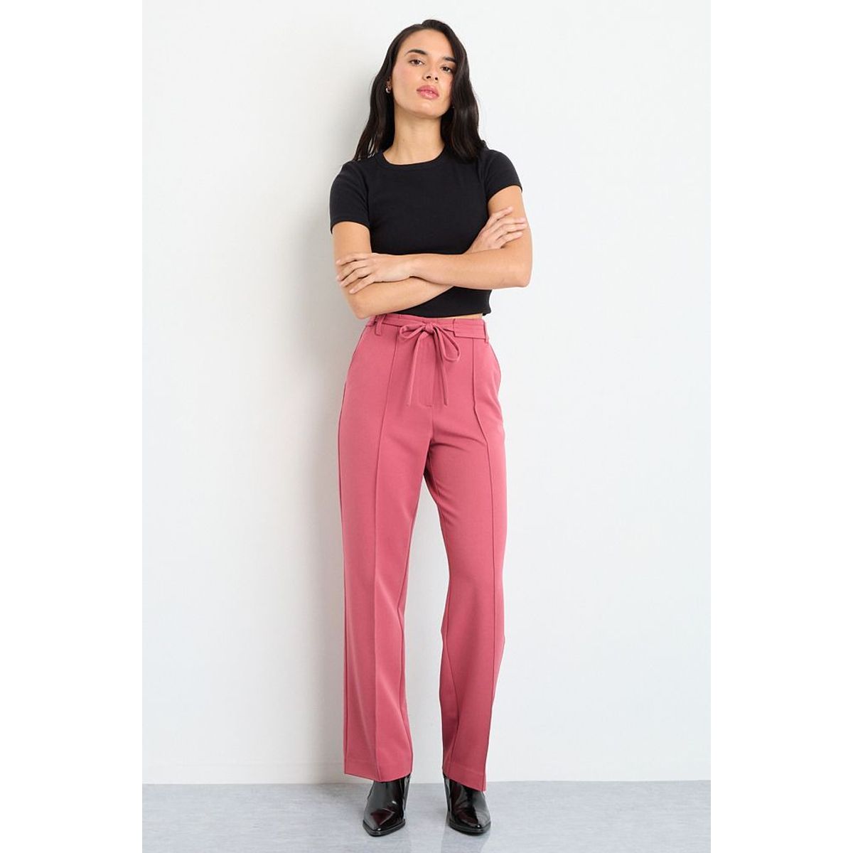 IO - Pantalon Liso Mujer Rosado Io