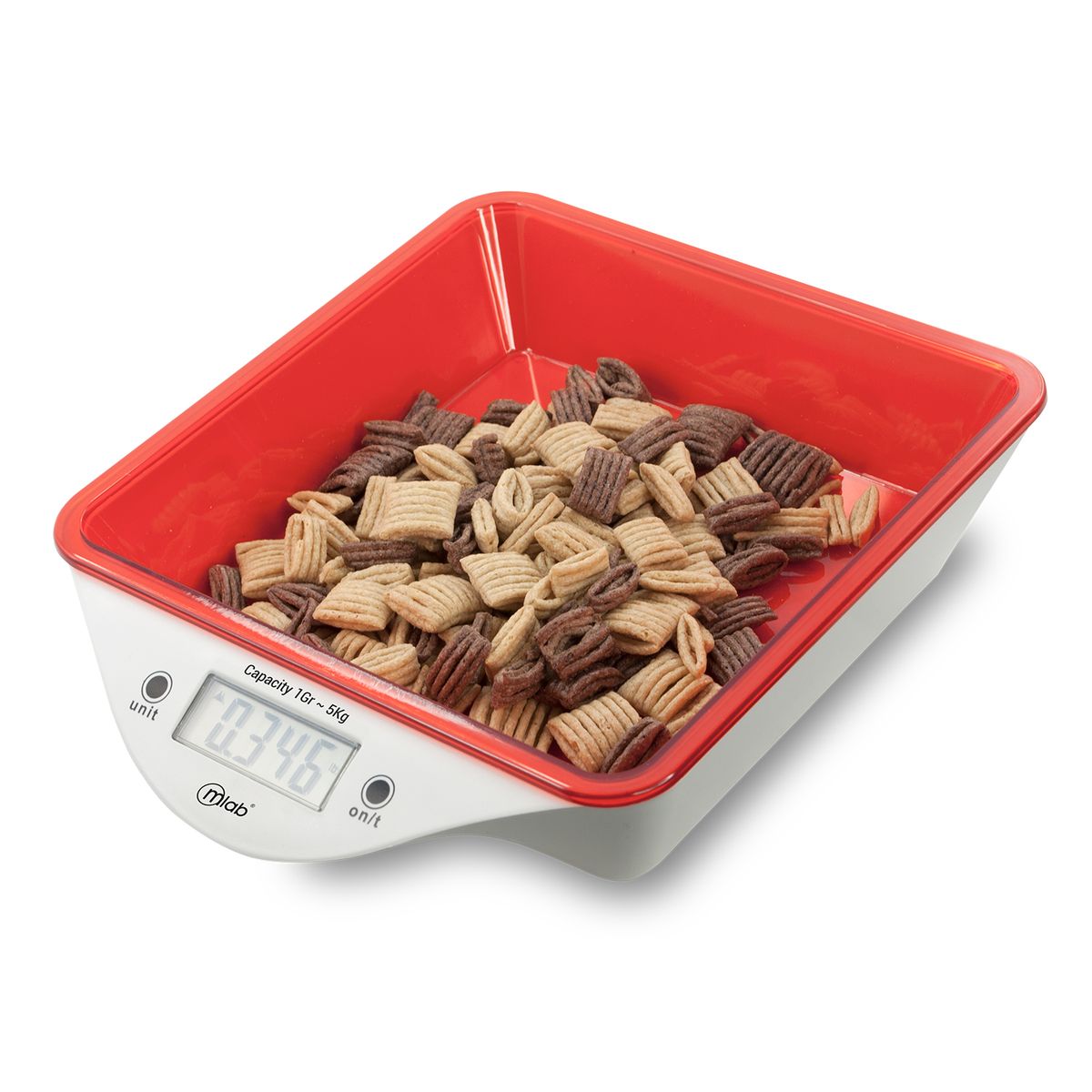 MLAB - Pesa Balanza Cocina Con Recipiente Mlab 5kg
