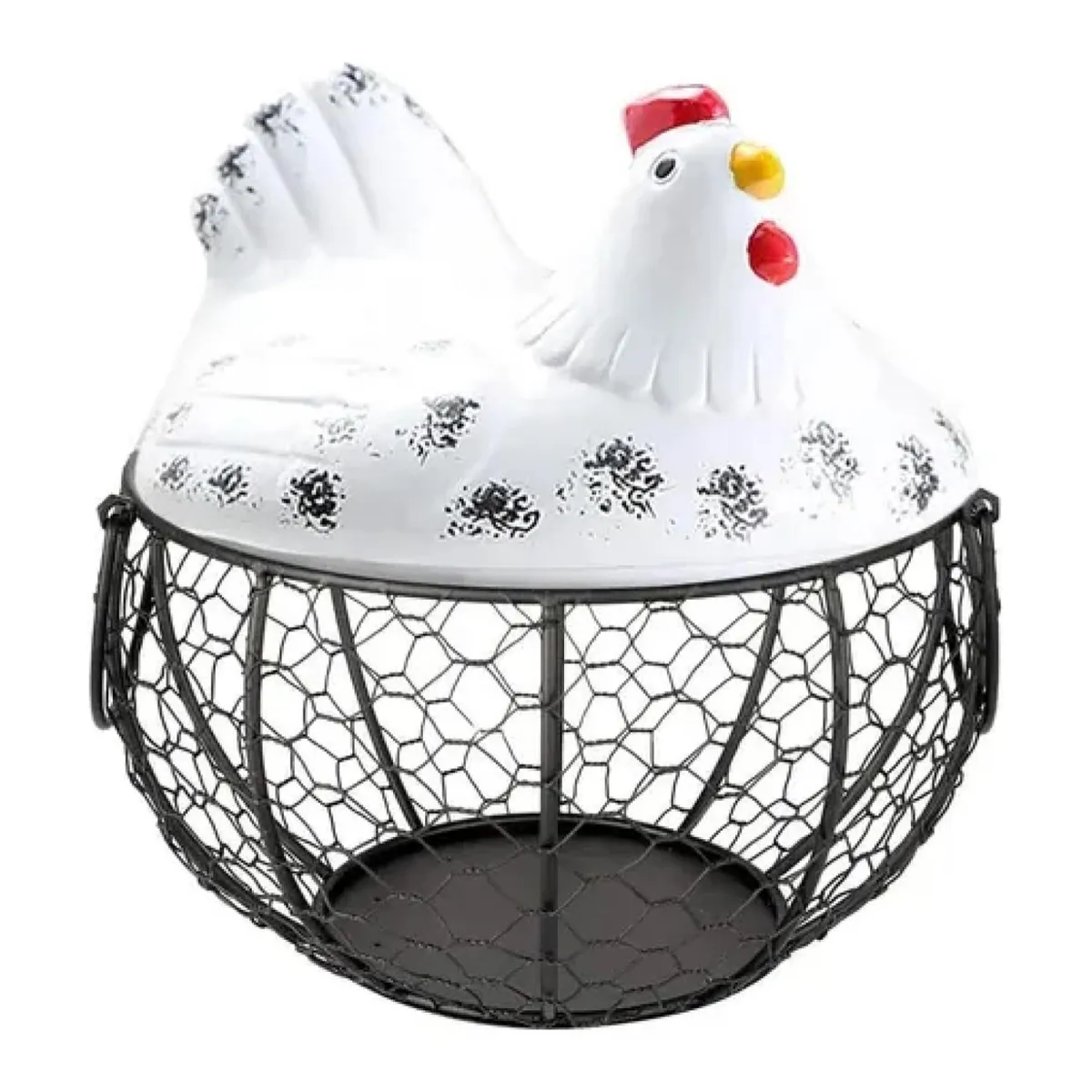 GENERICO - Canasto Porta Huevos Gallina 22 cm
