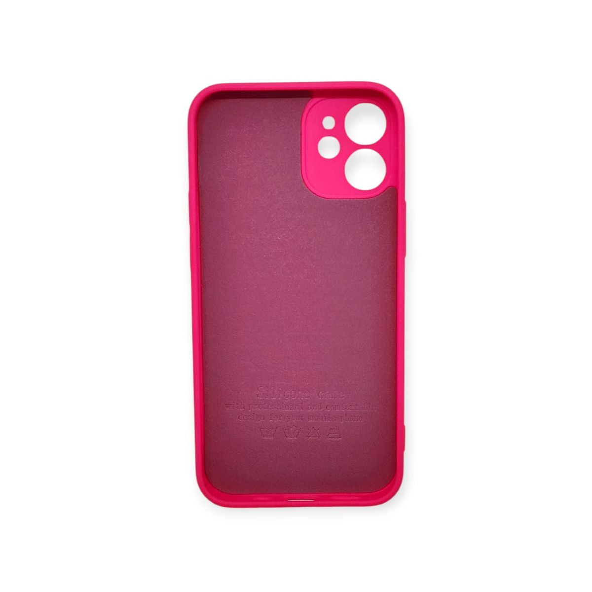 GENERICO - Funda Genérica Lisa iPhone 12 Mini rosado Silicona