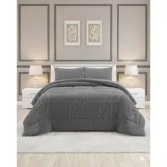 GENERICO - CHIPORRO PREMIUN CUBRECAMA DE INVIERNO KING GRIS