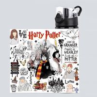 Botella De Agua Inspirado Harry Potter 750 ml Aluminio Estilo Fantasía Libre de BPA Antiderrame