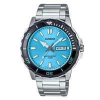 RELOJ MTD-125D-2A3VDF QUARTZ PLATEADO CELESTE